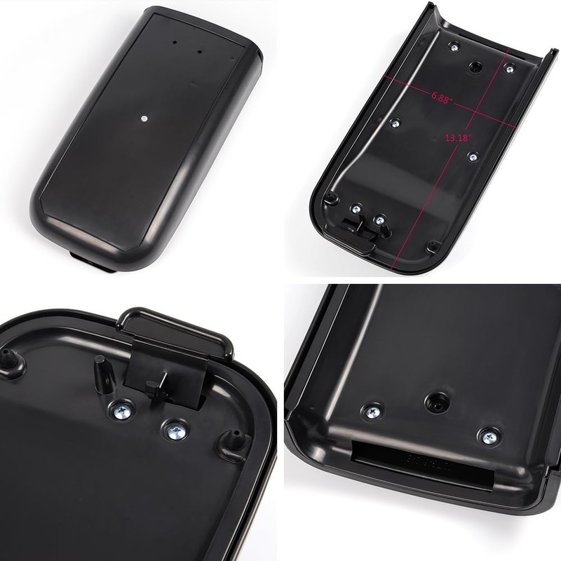 CHEDA Center Console Lid Kit Armrest Cover, Compatible with GMC