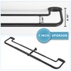 Mayrhyme Double Curtain Rods, Wrap Around Curtain Rod for Windows,