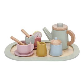 Little Dutch 7006 Wooden Tea Set 12-Piece Pastel