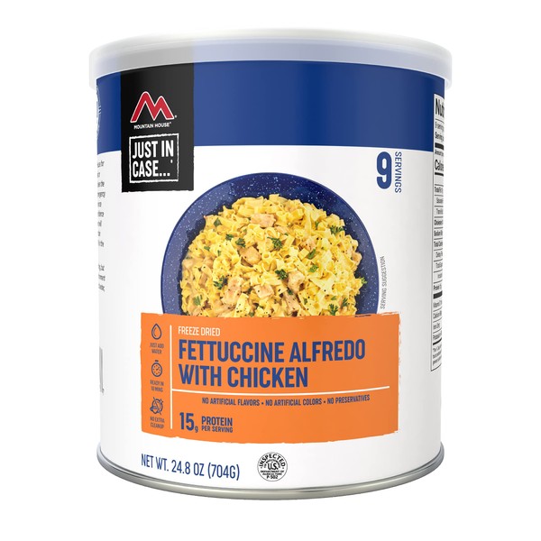 Mountain House Fettuccine Alfredo with Chicken #10 Can | Freeze-Dried