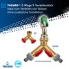 tecuro 2-way Y-distributor 1 inch (DN20), individually lockable by ball