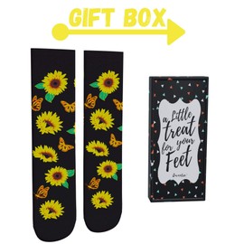 Cavertin Women's Socks Duchshund, Horse, Flamingo, French Bulldog, Golden Retriever, Bee, Elephant, Cow, Chicken, Fox, Retirement, Grandma, Mom (Mom)