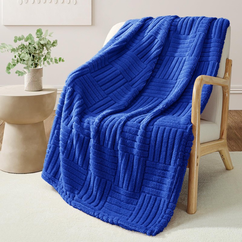 Whale Flotilla Fluffy Fleece Throw Blanket for Couch, Bed, Sofa,
