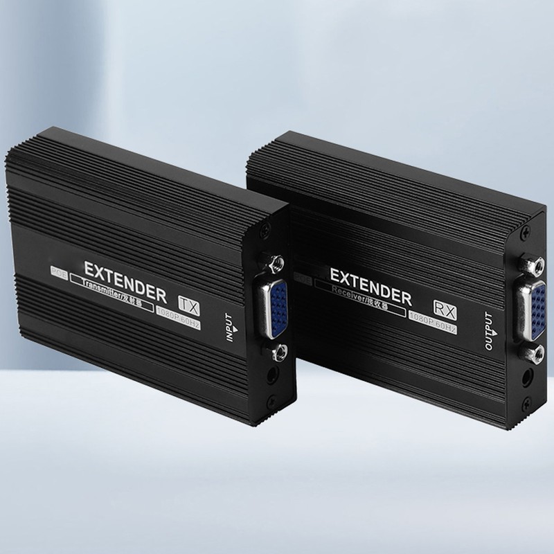 VGA Extender Multifunction Long Range 492.1ft 1080P 60HZ VGA Transmitter