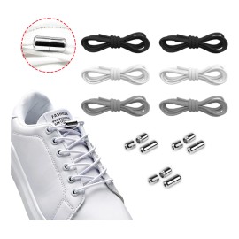6 Pares/set Agujetas Cordones Elásticos Para Tenis