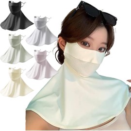 [VEVE&MIKI] 冷感マスク 吸水速乾 立体構造 UVカット 日焼け 防止 対策 脸部、耳朵、脖子的紫外线对策マスク 快適 通気 さらさら メッシュ 繰り返し使える [抗菌・吸汗速乾] 3Dマスク洗える スポーツマスク ひんやり 夏用 洗える 小顔 男女兼用