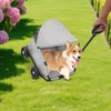 Pet Stroller, Portable Folding Dog Cart Freestanding Small Dog Stroller