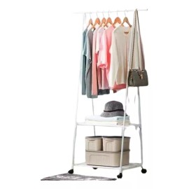 Total Supplier Rack Triangular Closet Tendedero Perchero Doble Con Llantas
