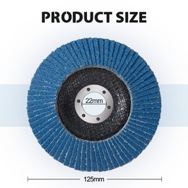 MIDO Professional Abrasive Flap Discs 125mm 10 PCS 60 Grit Abrasive Flap Disc Type 29 Grinding Discs Sanding Discs for Angle Grinder to Sanding Grinding Metal Wood