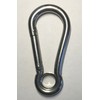Stainless Steel 316 Spring Hook with Eyelet Carabiner 1/2" Marine