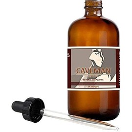 Caveman Nag Champa Beard Oil, Leave in Conditioner, 2oz, Nag Champa, Glass Bottle with Dropper