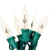10ft Flickering Flame String Lights Outdoor Indoor, C18/C7 Candlelight Bulb,Retro