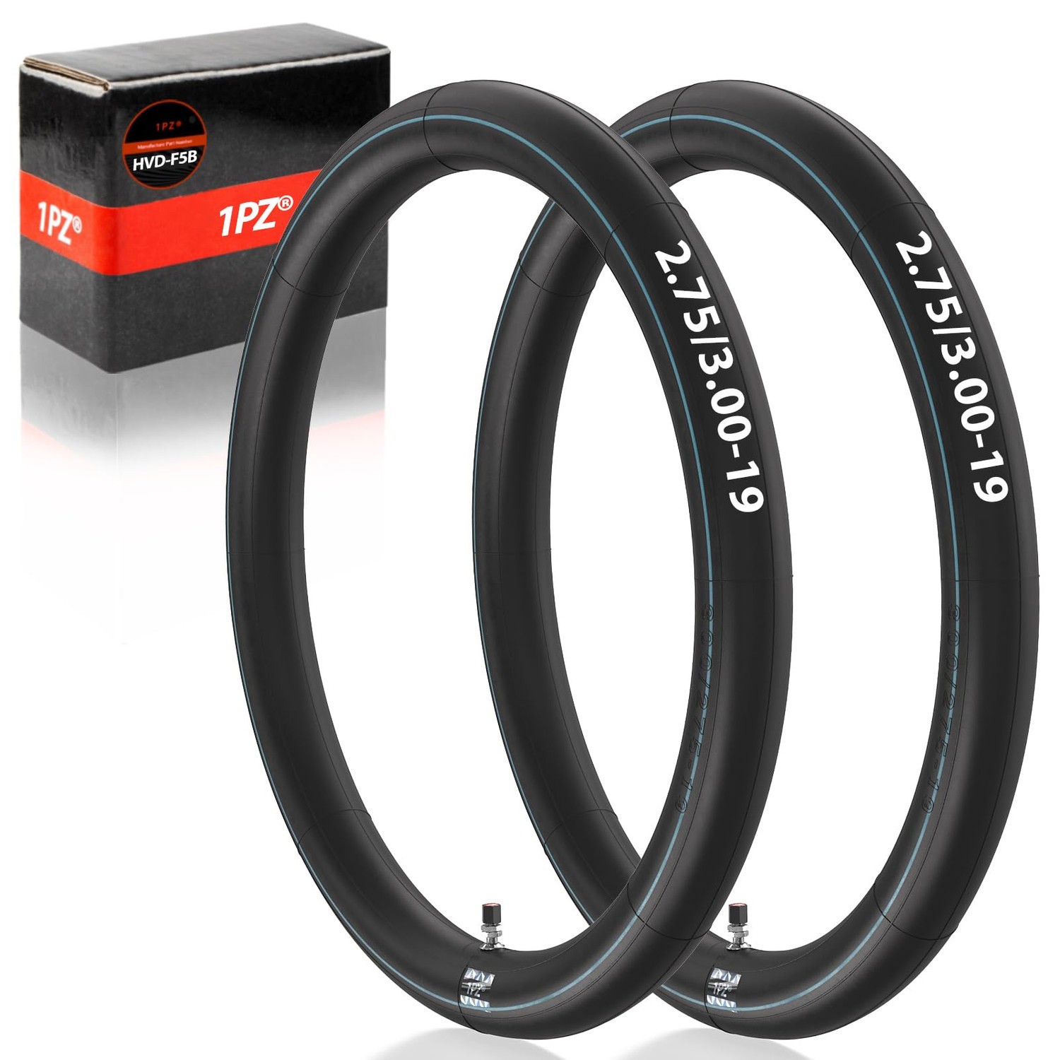 1PZ HVD-F5B 2.75/3.00-19 Heavy Duty Inner Tube 70/100-19 TR4 Valve Fits ...