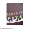 Frog Pickle Clipboard Musics Brown A4 Size Compatible [ST-ZPF0006]
