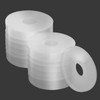 Grevosea 20Pcs Nylon Washers Round Nylon Flat Washer Transparent Plastic