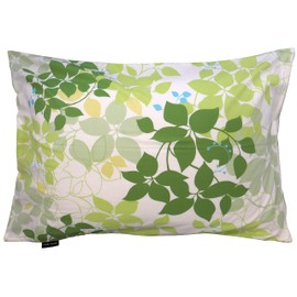 CAMEL PALMS Japanese 100% Cotton Pillowcase for 43x63cm Zippered Pillow Case Leaf Green