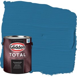 Glidden Total 1 gal. Blue Oasis/Blue Satin Exterior Paint with Primer