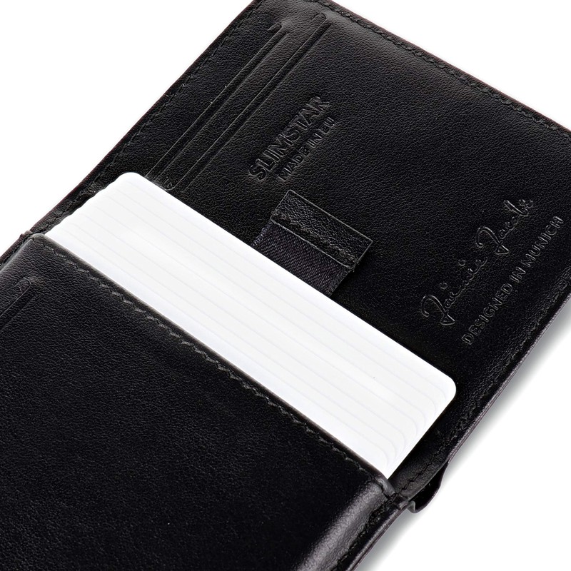 Jaimie Jacobs Slimstar Men's Slim Leather Wallet with Large Coin