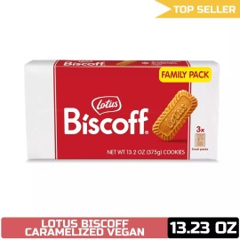 Lotus Biscoff Cookies - Caramelized Biscuit - 13.23 oz - Non GMO + Vegan