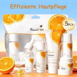 Soleneva Vitamin C Face Care Set, Skin Care Set, Anti-Ageing Moisturising, Skin Care Set
