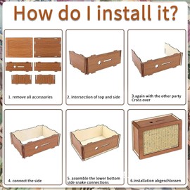 Wooden Money Box with Savings Target, Retro Money Box Storage Box, Reusable Money Box with Counter, €500 €1,000 €2,000 €3,000 €5,000 €10,000 Euro, Helps Children Save the Habit