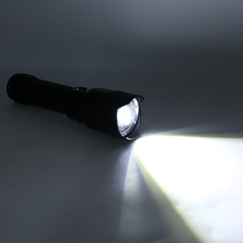 Outdoor Portable Flashlight USB Charging Torch Light Multifunctional Waterproof Flashlight
