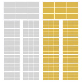 LSYYSL 270 Horizontal Scratch Cards, Rectangular Scratch Cards, Interesting Scratch Stickers, Creative Stickers, Diy Card Accessories