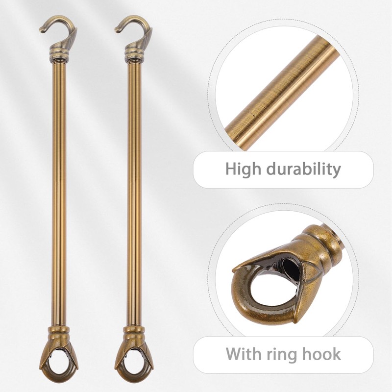 MOLUCKFU Chandelier Load-Bearing Rod Ceiling Light Support Tubewith Hooks