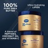Crema corporal Vaseline Radiant X Nutrición profunda con manteca de