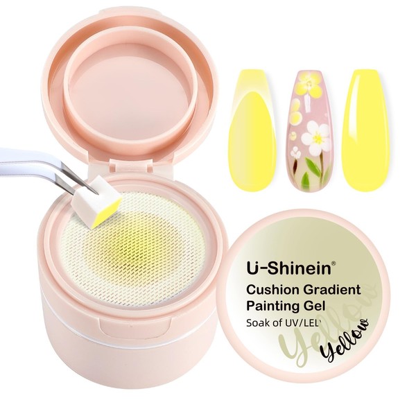 U-Shinein Cushion Gradient Painting Gel, Ombre Nails Aura Nails Full