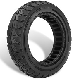 GLDYTIMES 9.5x2.5-6.1 Off road Solid Tire, Fit for NIU KQi3 Pro/Max/Sport Electric Scooter, 9.5 Inch Tubeless Front Rear Tire, Puncture-resistant, Maintenance-free, Anti-Skid, Shockproof (Black 1Pc)