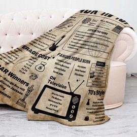 50th Birthday Gifts for Women Men Blanket,50th Birthday Decorations Women Men,50 Birthday Gifts for Women,50th Birthday Gift Ideas,50 Year Old Gifts for Women,Vintage Back in 1974,Throw Blanket60 x50