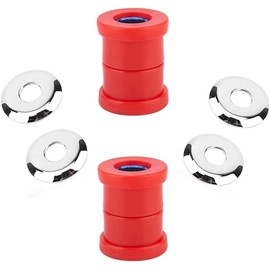 VPZMT Polyurethane Handlebar Riser Bushings Damper Kit Fits for Harley Davidson Big Twin Dyna 1973-2018, Sportster 1973-2003 (Style-Red)