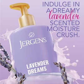 Jergens Lavender Dreams Shea Fusion, Loción Corporal Perfumada Para la Piel Seca, Loción Corporal Humectante con Manteca de Karité y Vitamina E, 414ml