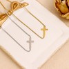Frigotine Gold Cross Necklaces for Women, Dainty Small Pendant Choker