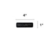 Small Security Patch, Reflective with Velcro, 4" x 1", Pack