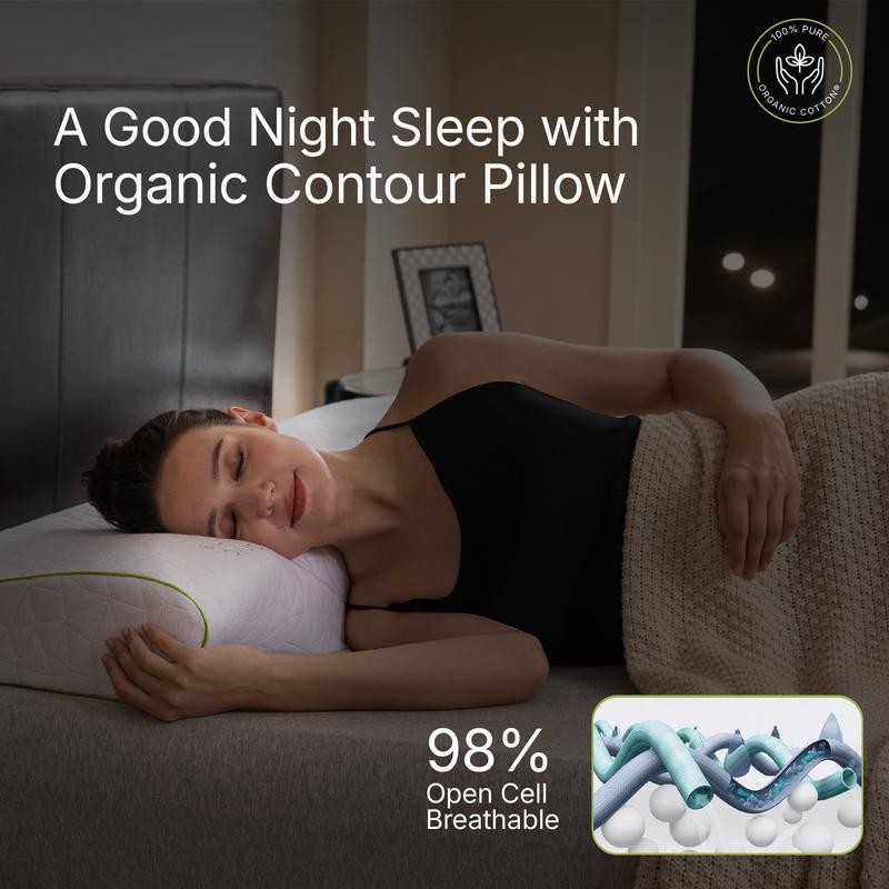Memory Foam Neck Support Pillow Adjustable Pillow for Side &