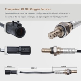 KERWINN 4PCS O2 Oxygen Sensor Upstream Downstream O2 Sensor 15716 15718 15719 ZZC318861 Compatible with Ford F150 F250 Lincoln Ranger Mazda Mercury Expedition Explorer Escape Tribute Mustang（4PCS）