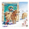 Box of 12 Festive Farm Yard Assorted Christmas Cards In