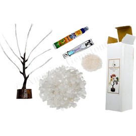 Amazing Gemstone Clear Quartz Chakra/Spiritual Decor Crystal Tree DIY Kits for Adults Kids, Makes a Perfect Office Table Feng Shui Tree Holistic Gifts for Women