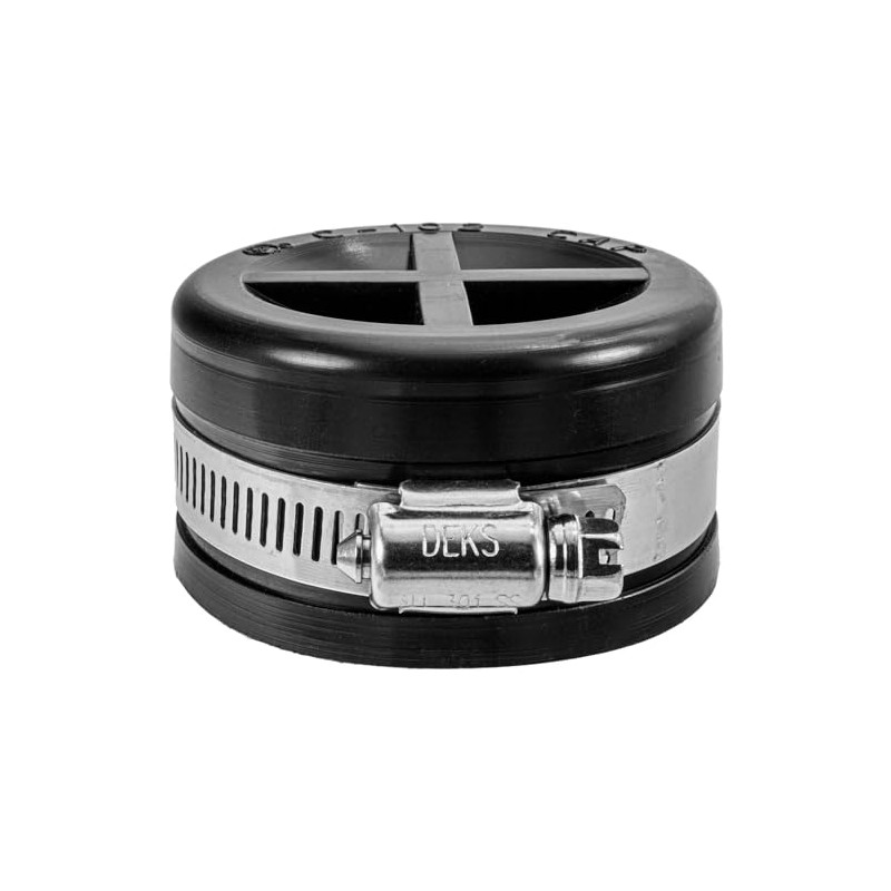 DEKS DACAP2-2"" Joiners Pipe End Cap, Black