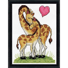 Design Works Crafts Counted Cross Stitch Kit, Giraffe Love