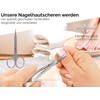 Ergonomic Nail Cuticle Scissors Curved Cutting Surface for Wrist Gentle