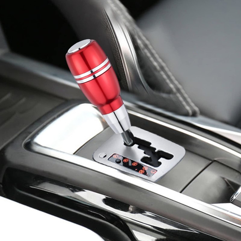 Arenbel Automatic Car Shifter Knob Push Button Gear Head Aluminum