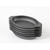 HAWOK Cast Iron Oval Mini Server, 6.5"LX4.7"W, 12oz, 6 Pcs