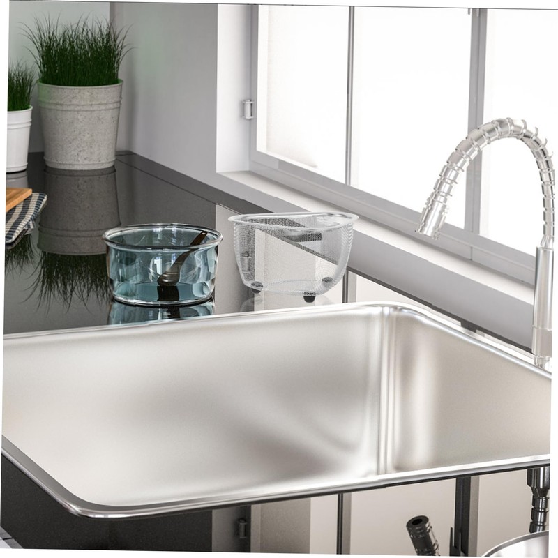 Gatuida 1Pc Sink Drainer Basket Lightweight Corner Mesh Storage for