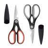 LIVINGO 8" Kitchen Scissors All Purpose - 2 Pack Heavy