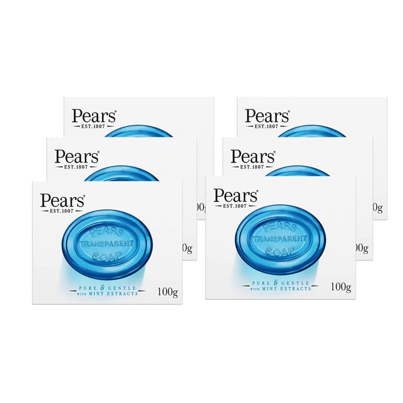 Pears Transparent Soap (100g) Pure and Gentle with Mint Extracts