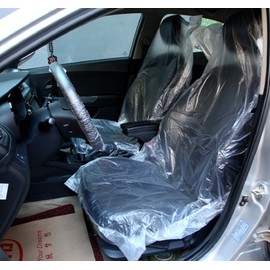 シートカバー 養生カバー 100枚 入り 自動車 運転席 助手席 シート 保護 ビニール 使い捨て 汚れ防止