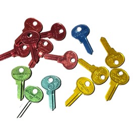 Cole National Vintage Uncut MASTER LOCK Blank M1 / MI Key Aluminum Locksmith USA